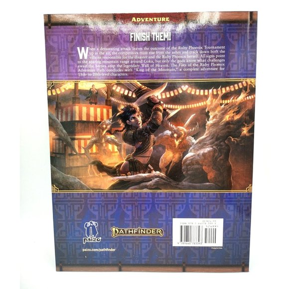 Fists of the Ruby Phoenix King of the Mountain Book 3 Pathfinder 2E Adventure - Picture 2 of 2